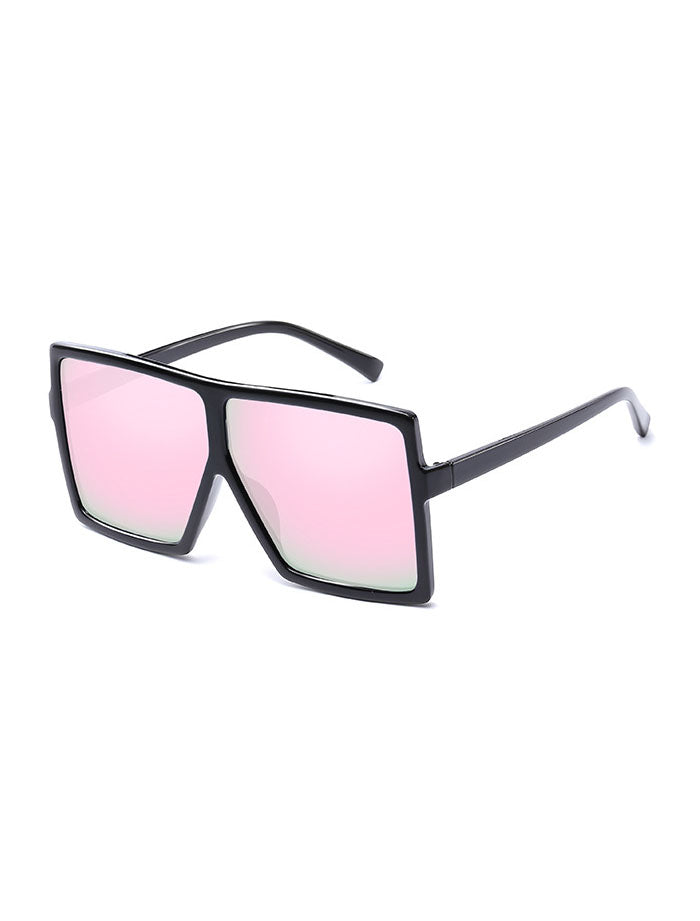 Laser Cut Metal Sunglasses Pink