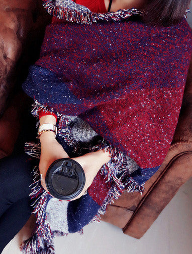 Fringed Cape Scarf