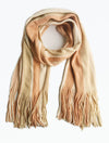 Striped Long Fringed Scarf